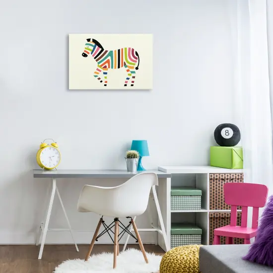 Stupell Industries Bright Hued Zebra Stripes Canvas By Andy Westface {8}