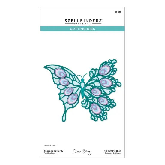 Spellbinders Etched Dies By Dawn Bibby-Peacock Butterfly {1}