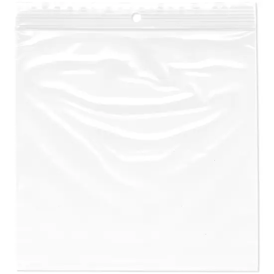 Plymor 6" x 6", 2 Mil with Hang-Hole Zipper Reclosable Plastic Bags {1}