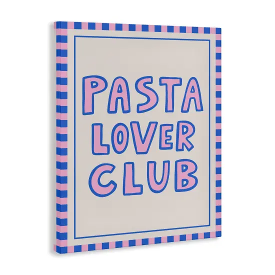 Stupell Industries Pasta Lover Club with Border Canvas By House of Lulu {3}