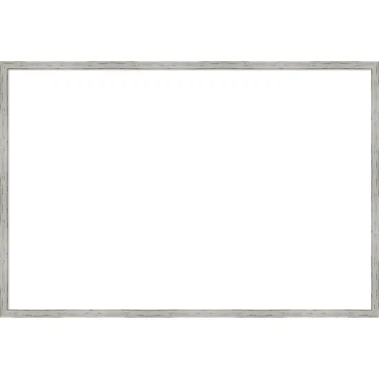 Shiplap White Narrow Framed Dry Erase Magnetic Board {1}