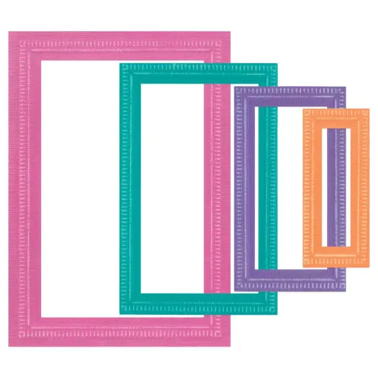 Sizzix Framelits Die 9/Pkg, Fanciful Reversed by Stacey Park-Renee Deco Rectangles {1}