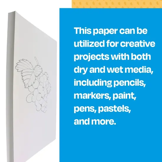 Sax Sulphite Drawing Paper, 90 lb, 18 x 24 Inches, Extra-White, Pack of 500 {6}