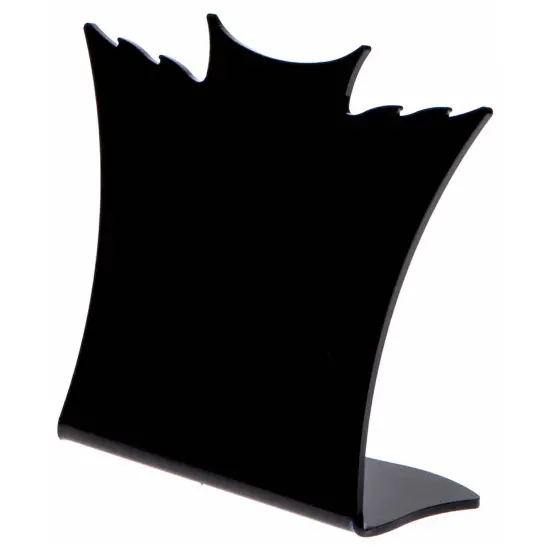 Plymor Black Acrylic Winged Necklace Display Stand, 8.5" W x 3" D x 7.25" H {2}