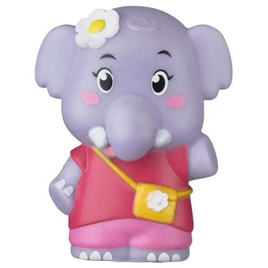 Timber Tots: Elephant Family - 4 Character Set, Jungle Animal Toy Figurines, 1.75-2" Miniatures w/ Unique Details, Nature Playset, Kids-Toddlers 18Mo+ {4}