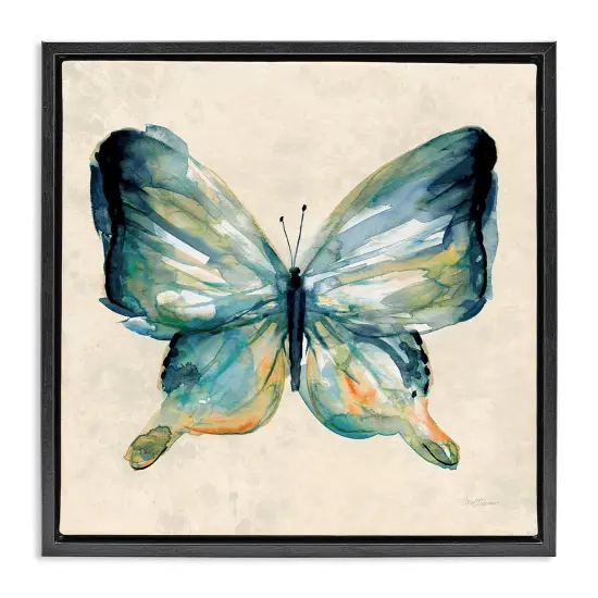 Stupell Industries Bold Butterfly in Green Floating Frame Design by Carol Robinson {1}