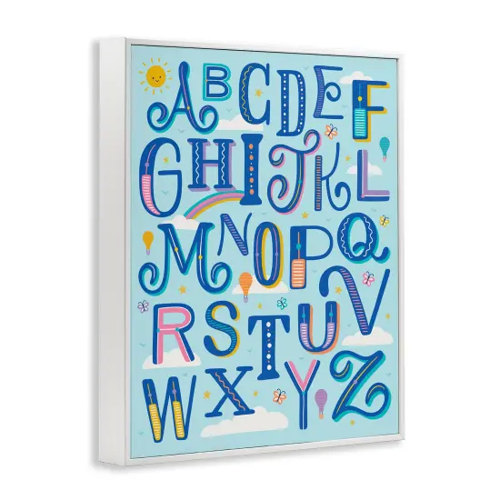 Stupell Industries Alphabet Letters in Sky Framed Giclee By Jalynn Heerdt {3}