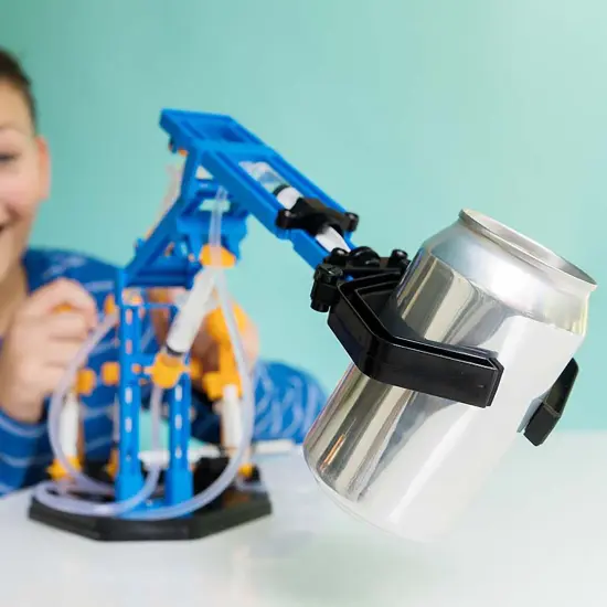 4M: KidzLabs: Mega Hydraulic Arm - DIY Robotic Water Powered Technology Kit, 18" Arm w/ Multi-Axis Movements, STEM Science Activity Set, Kids Ages 8+ {7}