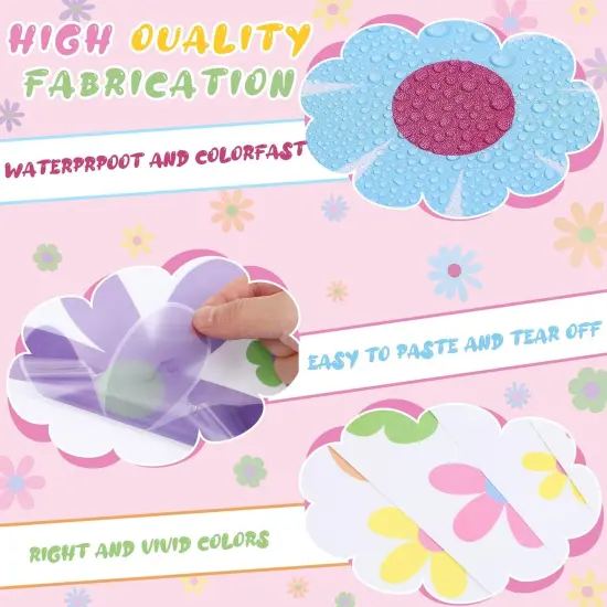 90 Pcs Daisy Wall Decal Alphabet Vinyl Wall Decals {2}