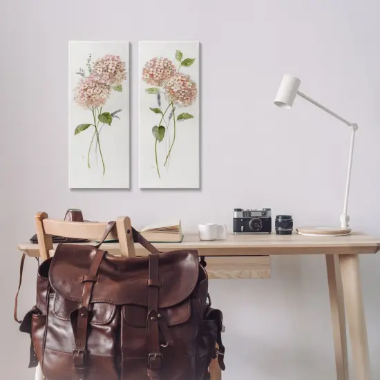 Stupell Industries Pink Hydrangea Sprigs 2pc Canvas Set Design by Nan {8}