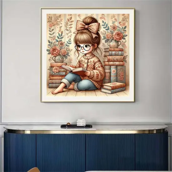 5D Reading Book Diamond Painting Kits for Adults {3}