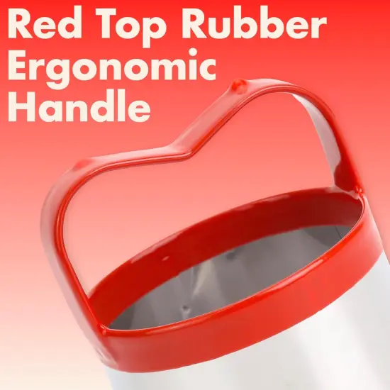 3 Pcs Biscuit Cutter Set Fluted Round Cookie Cutters Handle Red Top Rubber {6}