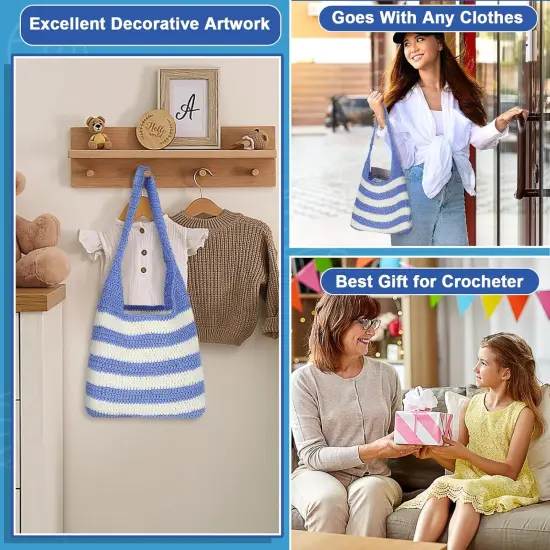 Crochet Shoulder Bag Kit - All In 1 Crochet Bag {5}