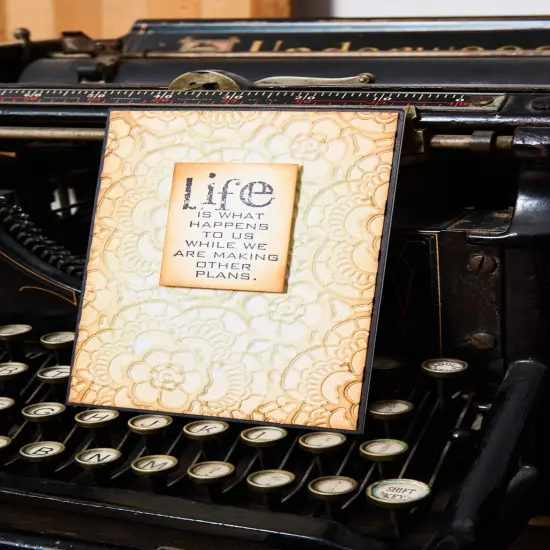 Sizzix Textured Impressions Embossing Folder by Tim Holtz-Vault Lace {5}