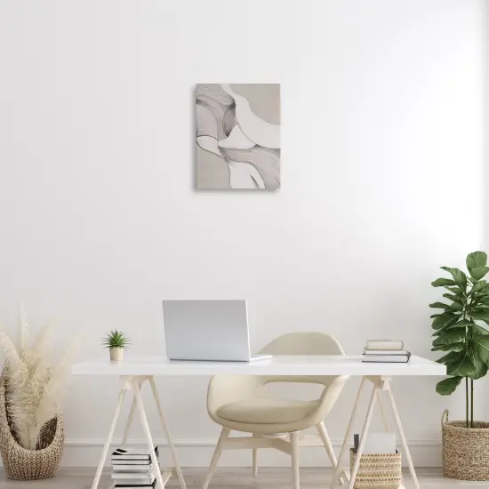 Stupell Industries Monochromatic Curved Expression Canvas By Jacob Q {2}