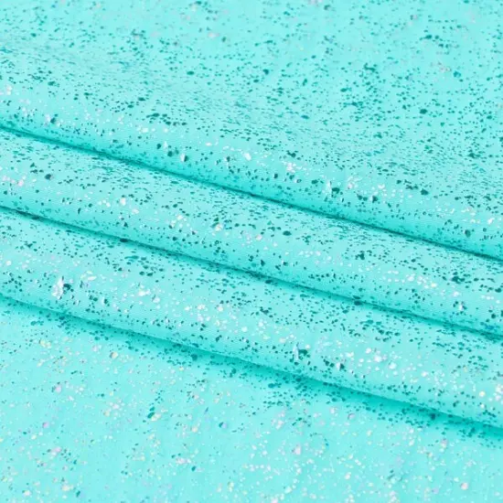 Robins Egg Speckle Spandex Fabric Charcoal {5}