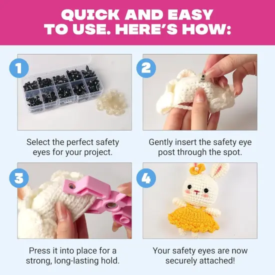 Safety Eye Snapper Tool for Effortlessly Attaching {4}