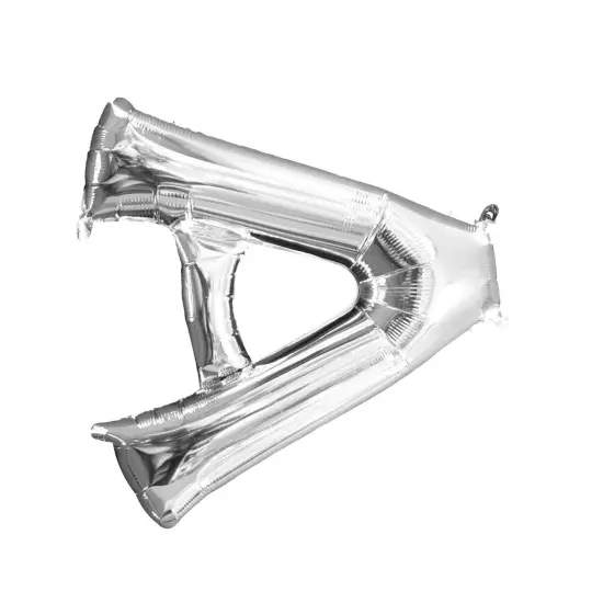 Anagram&reg; 16" Silver Foil Letter A Balloon {8}