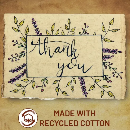 Handmade Antique Deckle Edge Blank Cards {3}