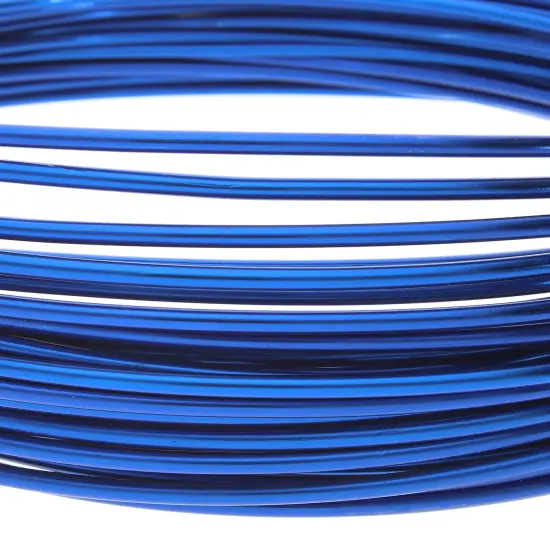 The Beadsmith 12-Gauge Anodized Aluminum Wire for Jewelry Making, Metal Wire for Wrapping Blue {3}