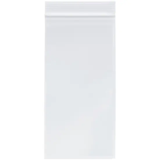 Plymor 4" x 8", 4 Mil Heavy Duty Zipper Reclosable Plastic Bags {1}