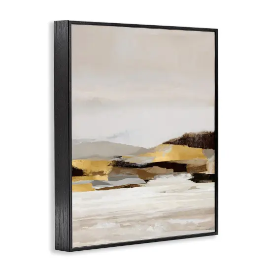 Stupell Industries Muted Landscape with Yellow Accent Framed Giclee By Amber Sterling {3}