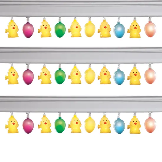 Collections Etc Whimsical Easter Eggs And Chicks String Lights {1}