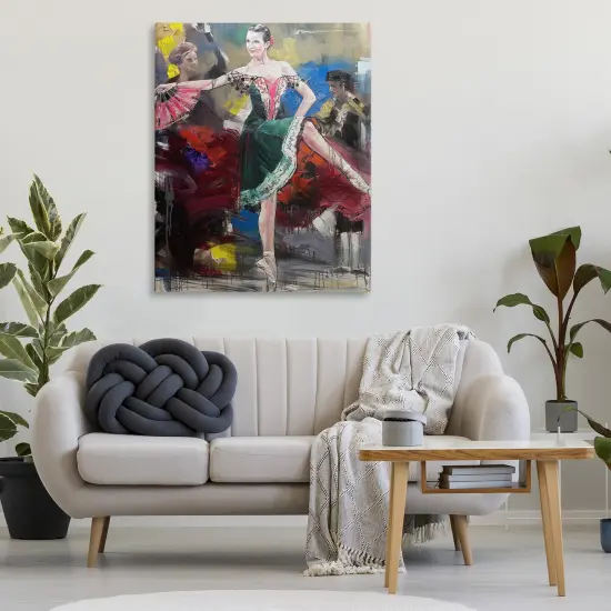 Stupell Industries Classic Ballerina on Stage Canvas Design by Lucille Lee {2}