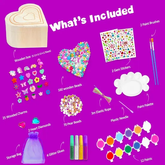 Paint Your Own Jewelry Box & Jewelry Making Kit {2}