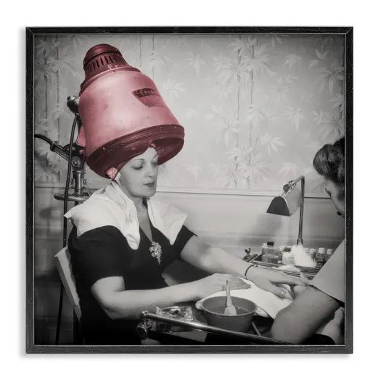 Stupell Industries Vintage Hair & Nails Salon Framed Giclee, design by Sophie 6 {1}