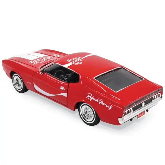 Collections Etc Coco-Cola 1971 Ford Mustang 1:24 Scale Die-Cast Model {4}