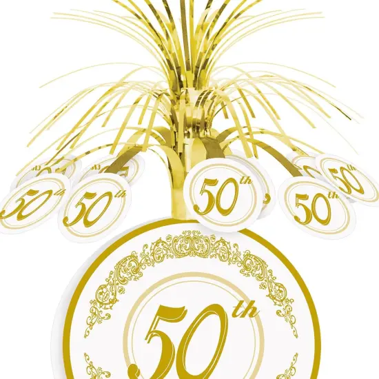 50th Anniversary Centerpiece Party Accessory (1 count) (1/Pkg) {3}