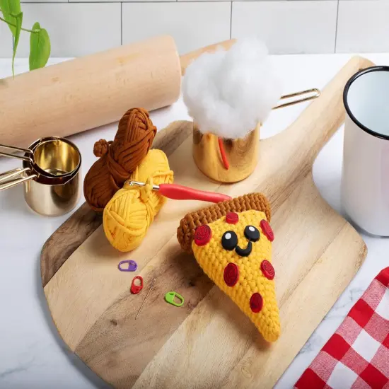 Pizza Crochet Kit for Beginners Kids and Adults {5}