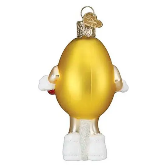 Old World Christmas 3.75 In M&M's Yellow Love You Valentine Tree Ornament , Hearts Chocolate {2}