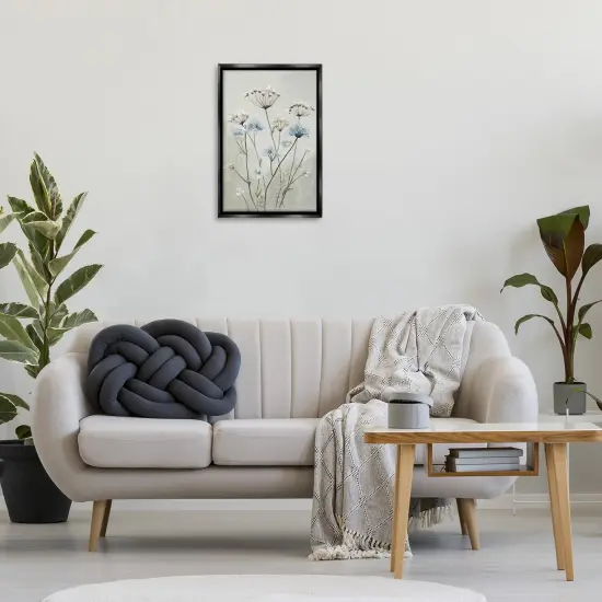 Stupell Industries Neutral & Blue Dandelions Floating Frame By PATRICIA PINTO {2}