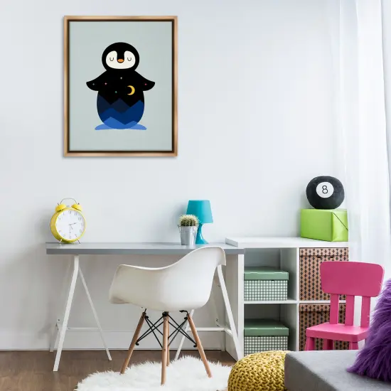 Stupell Industries Nature on Penguin Silhouette Floating Frame By Andy Westface {2}