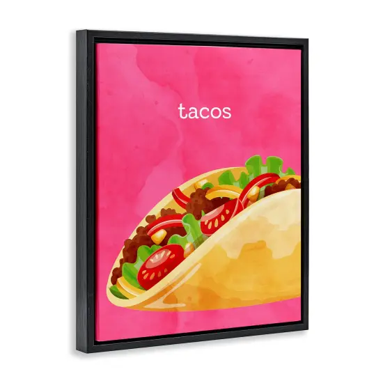 Stupell Industries Tacos Mexican Cuisine Floating Frame Design by Kim Allen {3}
