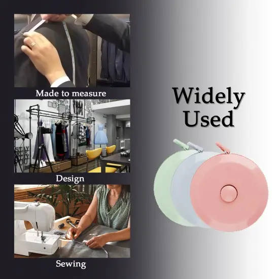 3 Pack Tape Measure Measuring Tape for Body Fabric Sewing {4}