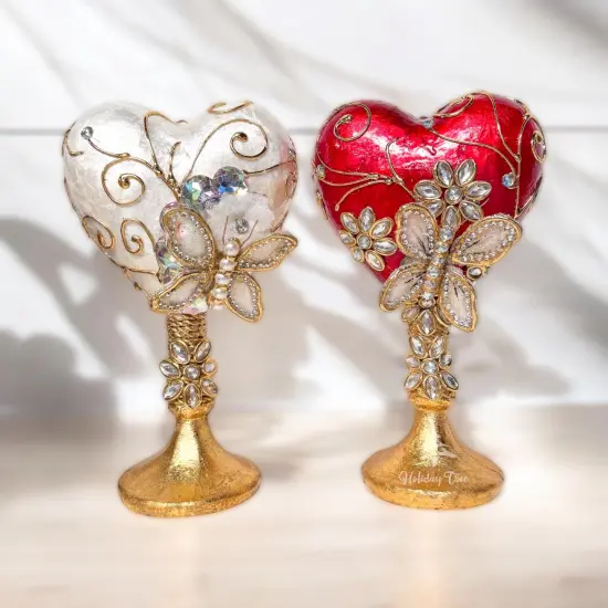 Valentine's Day and Wedding Tabletop Decor - Holiday Tree Ivory {6}