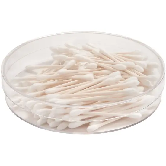 Pioneer Plastics 055C Clear Round Petri Dish Plastic Container, 5.5625" W x 1" H {5}