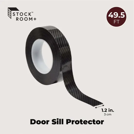 Black Automotive Trim, Door Sill Protector Edge Guard for Doors, Trunk (50 Ft) {3}