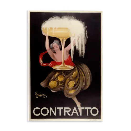 Stupell Industries Antique Woman & Champagne Poster Wall Plaque By Marcus Jules {1}