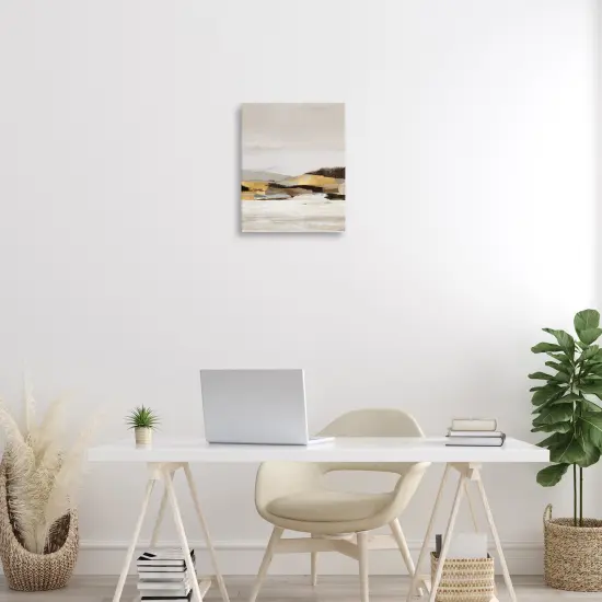 Stupell Industries Muted Landscape with Yellow Accent Canvas By Amber Sterling {2}