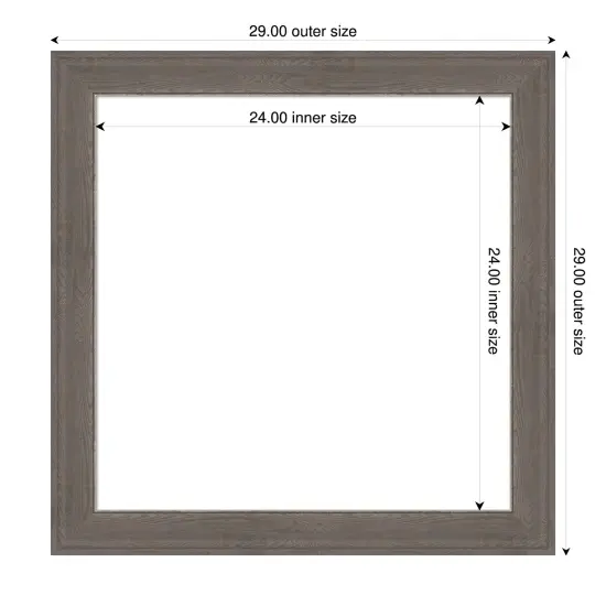 Alta Framed Dry Erase Magnetic Board Brown Grey {4}