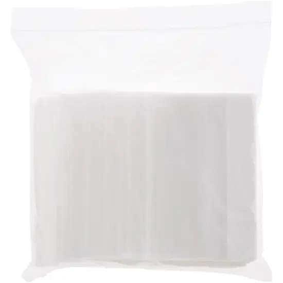 Plymor 6" x 12" (Pack of 100), 4 Mil Heavy Duty White-Block Zipper Reclosable Plastic Bags {4}