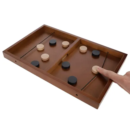 Pacific Shore Games Wooden Sling Puck Game, Table Top Hockey Games {1}