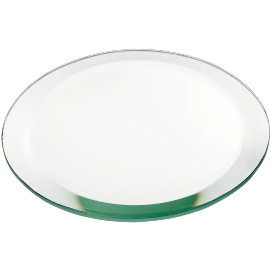 Plymor 5" Round, 5mm Thick Beveled Glass Mirror Circle {1}