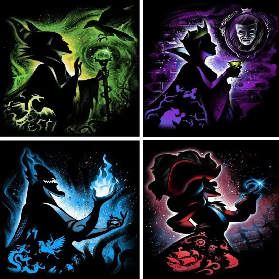 4 Pieces - 5D Villain Diamond Painting Kit for Adult {1}