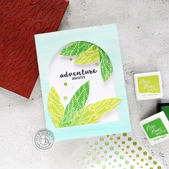 Hero Arts Cling Stamp-Leafy Background {3}