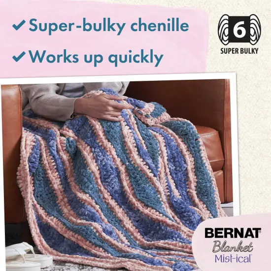 Bernat Blanket Mist-Ical Yarn 24 Pack-Gray Cloud {6}